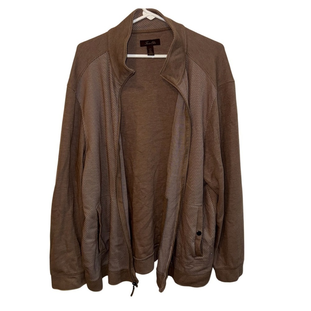 Tasso Elba Lightweight Brown Shirt Jacket Casual Fit